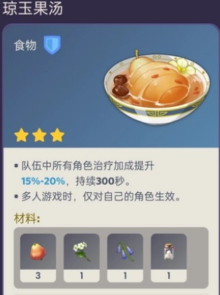 原神3.6版本新料理菜谱介绍 原神3.6版本新料理菜谱一览