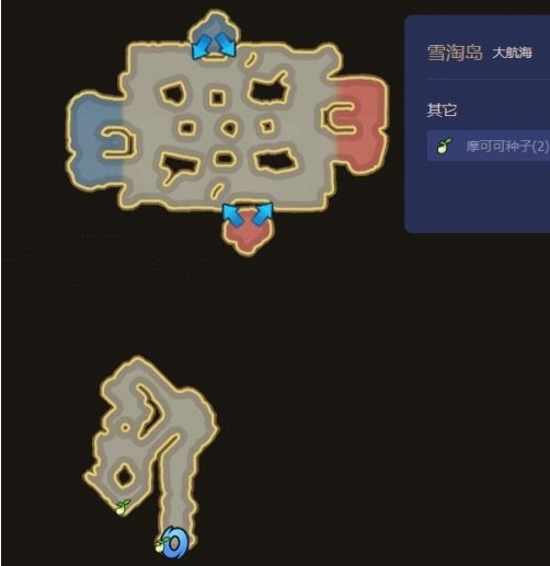 命运方舟雪淘岛摩可可位置在哪里1